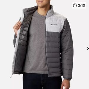 Columbia Insulated Powder Lite Puffer Jacket With OmniHeat Men's M/ Women's L